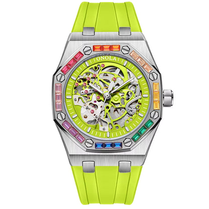 ONOLA 3834D Leisure Luminous Sports Waterproof Watch Men Customisable Build Your Own Mechanical Automatic Watch