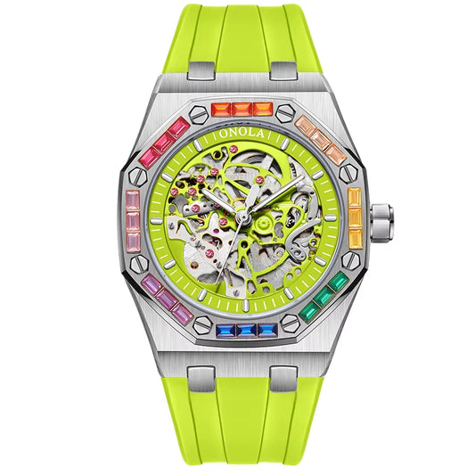 ONOLA 3834D Leisure Luminous Sports Waterproof Watch Men Customisable Build Your Own Mechanical Automatic Watch