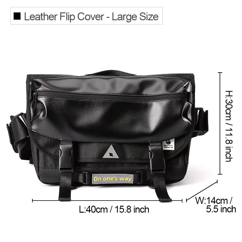 MOYYI Messenger Bags Large Capacity Male Tourist Cycling Messenger Bags for Men Sling Crossbody Bag