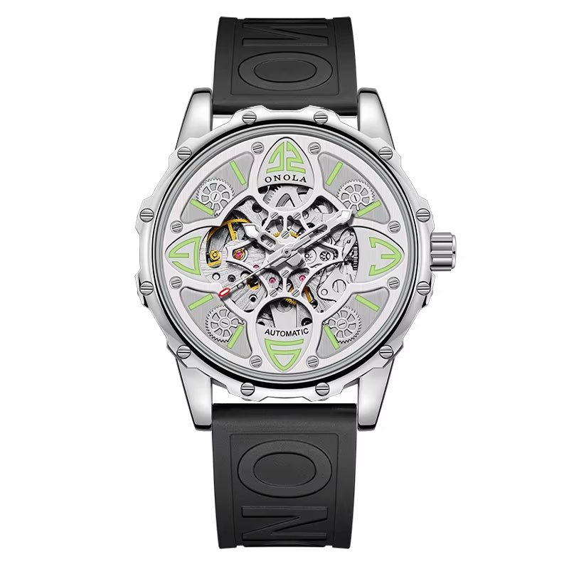 ONOLA 3833 Customized Watch Top Brand Fashion Business Dress Men Watch Luxury Automatic Skeleton Watch