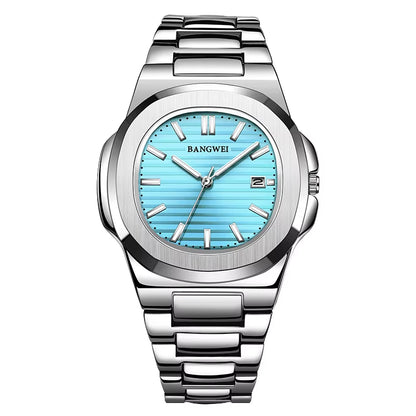 2025 New Hot Selling Luxury Men'S Business Wrist Watch Retro Square Waterproof Luminous Quartz Watch for Men