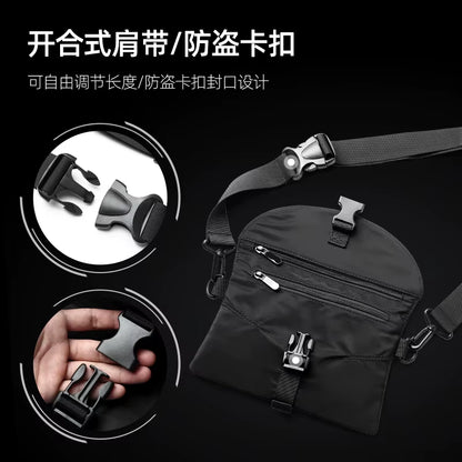 Trend Custom Logo Small Crossbody Bag Fashion Nylon Waist Bag for Men Waterproof Men'S Fanny Pack Sling Bags