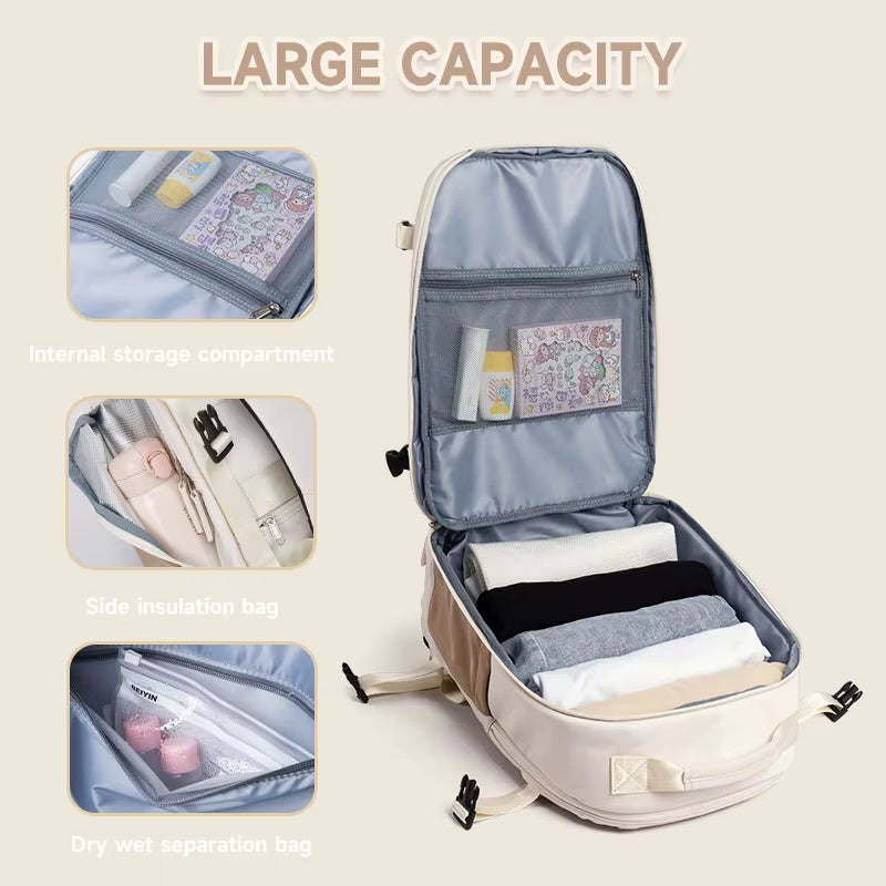 Simradia Larger Capacity Carry on Laptop Backpack for Man Woman Hiking Travel Bag Outdoor Backpacks Overnight Other Backpack