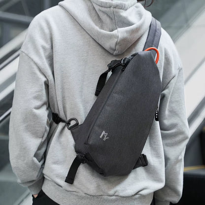 Men Sling One Shoulder Bag Boy Waterproof Travel Small Chest Bag Slim Mini Crossbody Bag Casual Daypacks Men Japanese