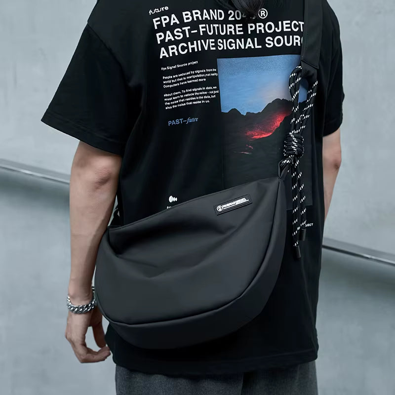 Waterproof PVC Men Sling Crossbody Bags for Men Cycling Crossbody Bags