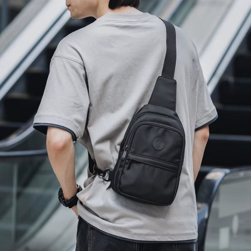 MOYYI Chest Bags for Men Crossbody Bags for Sport Outdoors Sling Bags