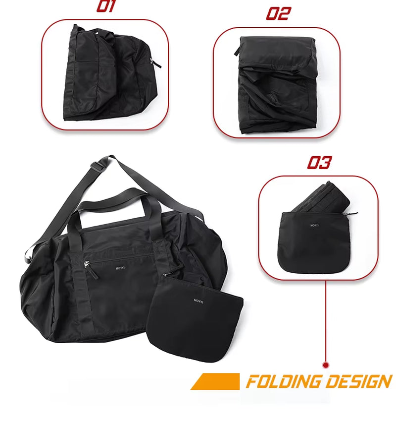 Sports Gym Bag Foldable Storage Lightweight Waterproof Weedend Travel Duffel Bag for Men