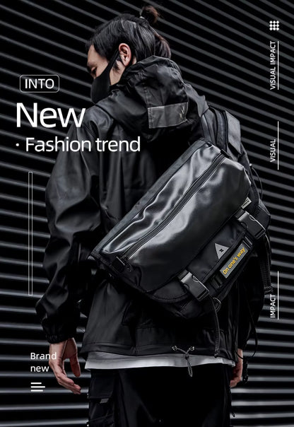 MOYYI Messenger Bags Large Capacity Male Tourist Cycling Messenger Bags for Men Sling Crossbody Bag