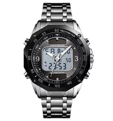 Skmei Wholesale Solar Watches Men Analog Digital Stainless Steel Wristwatches #1493