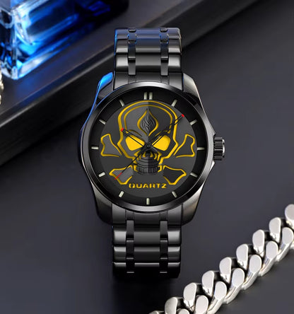 Wholesale SKMEI 9358 Skeleton Skull Hollow Face Fashion Sport Customize OEM Factory Men Quartz Watch Wrist