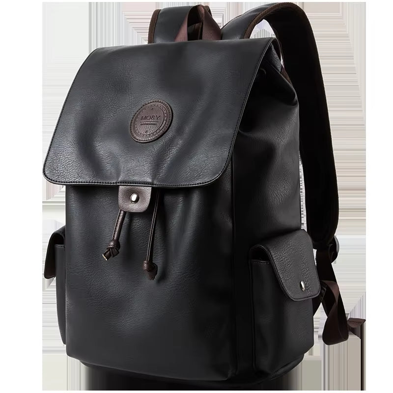 New Fashion Wholesale Waterproof Backpack Black Business School Men Designer Leather Backpacks