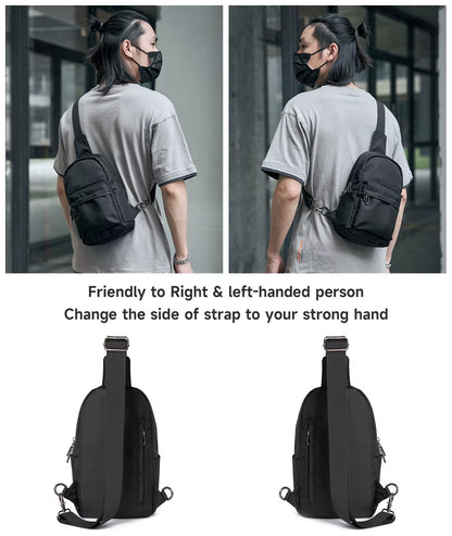 Newest No Logo Pure Waterproof Chest Bag Travel Siger Shoulder Bag School Chest Sling Bag for Women Men
