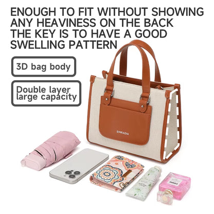 SIMRADIA Fashion Canvas Luxury Handbags Bags for Women Custom Logo Designer Bags Travel Women'S Handbags Outdoor Crossbody Bag