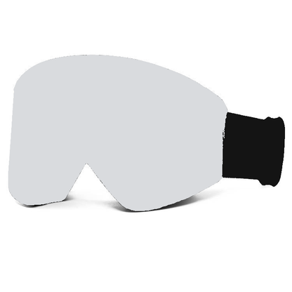 MCROONS ski goggles, silver mirror lens