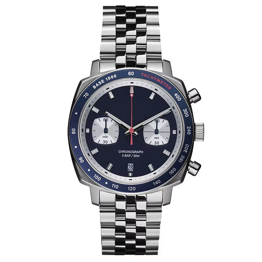 Revival of the Golden Age OEM ODM Chronograph Men Watch Cushion Case Shape 316L SS U3068