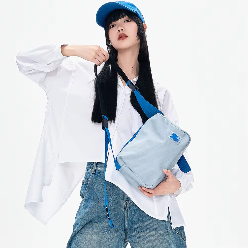 NOXXON Custom Sling Bag Water Resistant Nylon Casual Cross Body Bag Lightweight Single Shoulder Pack for Women