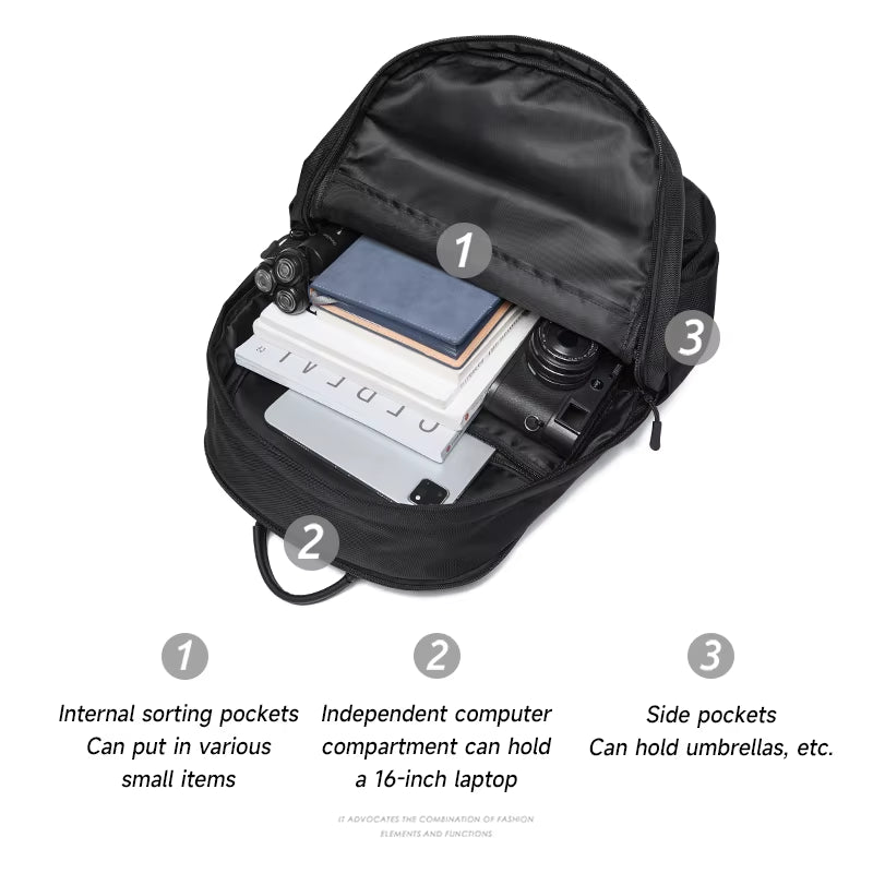 Wholesale Durable Oxford Men'S Backpack with Patch Logo Waterproof Laptop Backpacks for Men Outdoor School Backpack Business