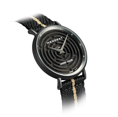 Black Myth Maze Game Sapphire Crystal 316L Stainless Steel Quality Quartz Movt Wooden Men Watch Muti-Color Hemp Rope Wrist Watch