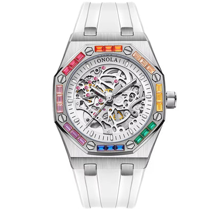 ONOLA 3834D Leisure Luminous Sports Waterproof Watch Men Customisable Build Your Own Mechanical Automatic Watch