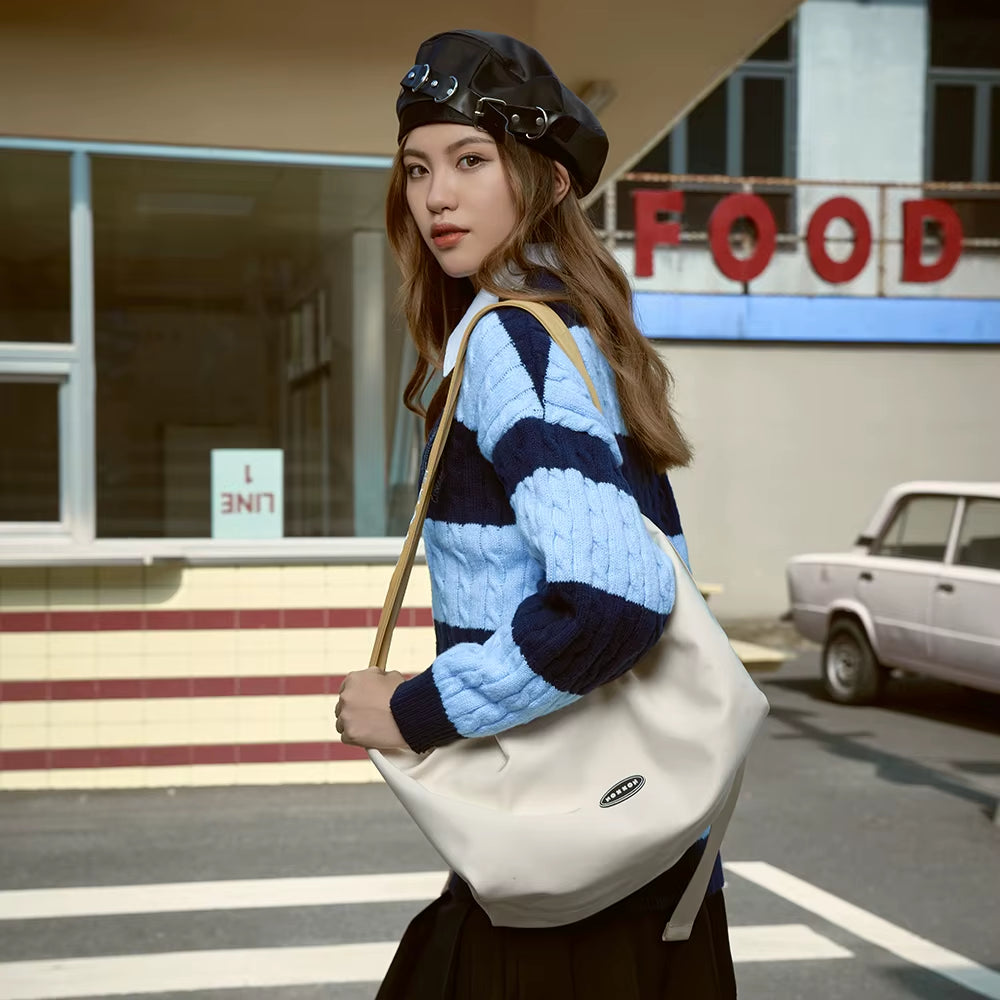 NOXXON Single Shoulder Bag Ladies Messenger Bags Crossbody Custom Daypack Nylon Sling Shoulder Bag for Travel Outdoors Running
