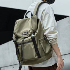 YMOIAT Casual Oxford Sports Backpack for Men Waterproof Zipper Laptop Backpacks Outdoor Travel Men'S Bag Rucksack