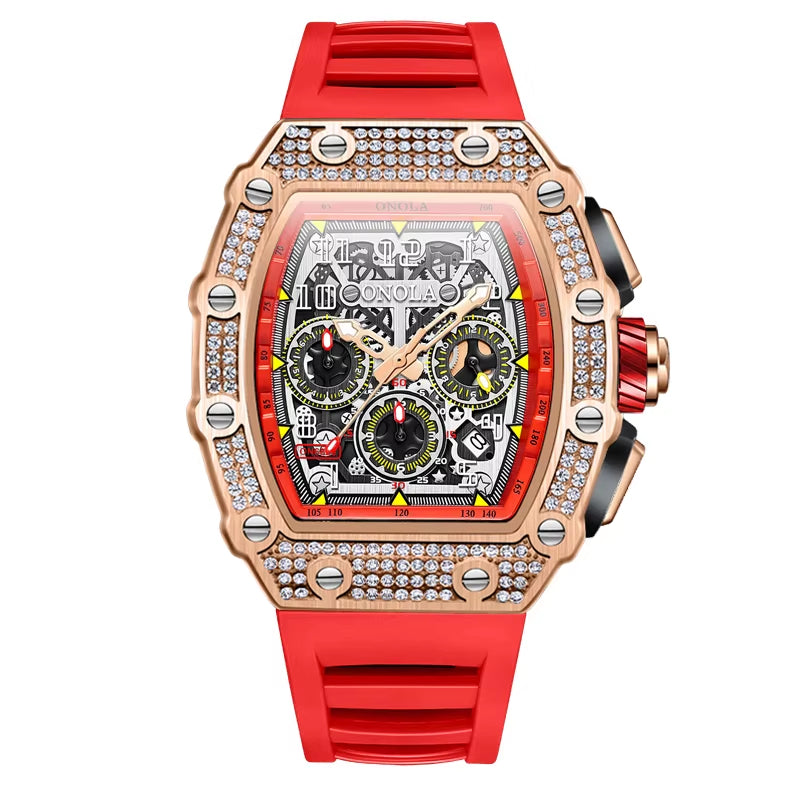ONOLA 6826D Top Brand Automatic Watch Sports Waterproof Men Watches Quality Wrist Chronograph Mechanical Watches Custom Logo