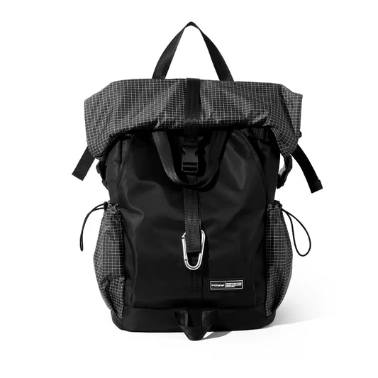 MOYYI Waterproof Outdoor Backpack Expandable Bags for Men Hiking Rolltop Travel Backpack Bags