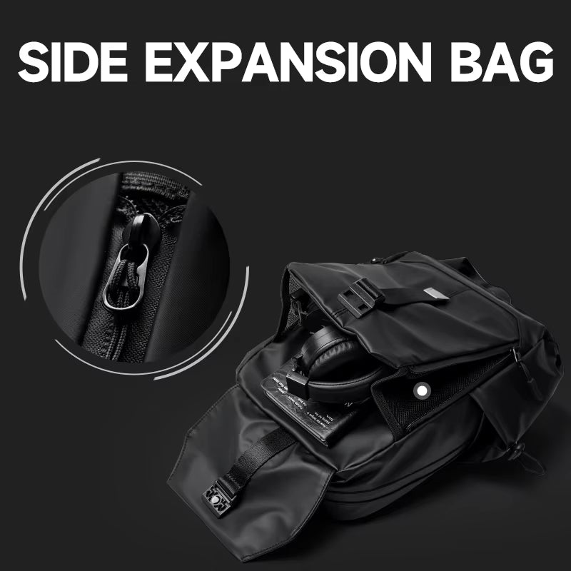 Fashion Design Causal Crossbody Bag for Men Cycling Outdoor PVC Leather Men'S Chest Bag Travel Waterproof Sling Shoulder Bags