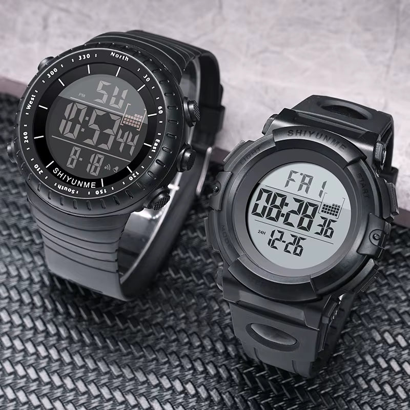 1909B New Fashion Digital Watches 2024 Sport Men Wristwatches Silicone Strap 5 Atm Waterproof Leisure Watches Relojes