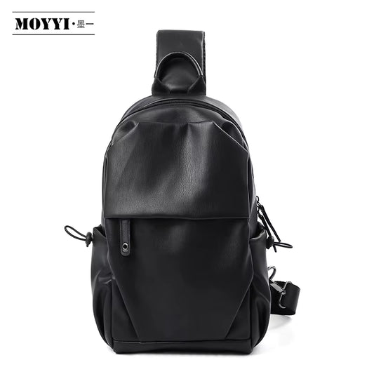 PU Leather Waterproof Mobile Phone Crossbody Bag Messenger Shoulder Bags Custom Chest Bag for Men