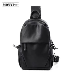 PU Leather Waterproof Mobile Phone Crossbody Bag Messenger Shoulder Bags Custom Chest Bag for Men