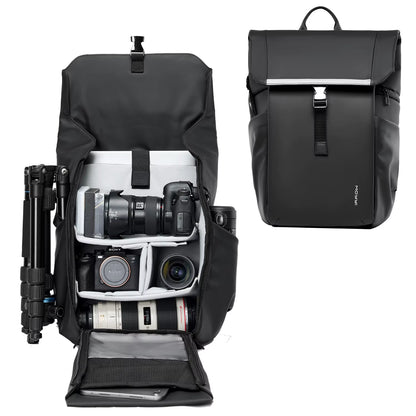 MOYYI Shockproof DSLR Camera Bags for Men Multi-Function Laptop Camera Video Backpack Bags
