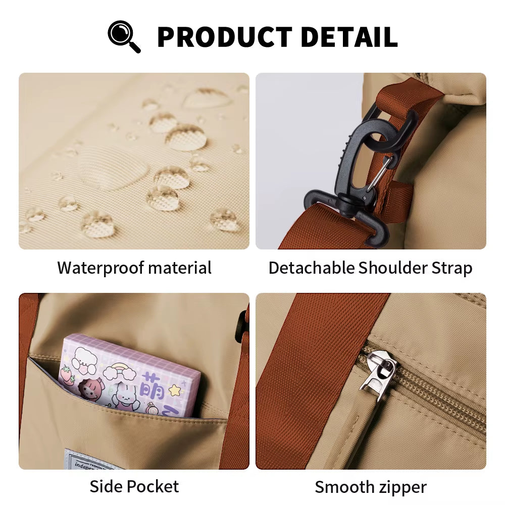 Custom Logo Waterproof Duffel Bag Travel Bag Outdoor for Woman Gym Bags Sports Yoga Handbags for Girl