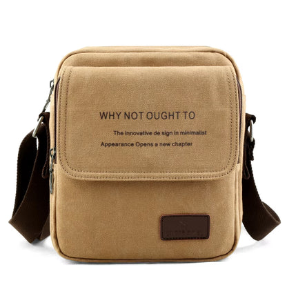 Bike Messenger Shoulder Bags for Men Outdoor Vintage Canvas Crossbody Bags