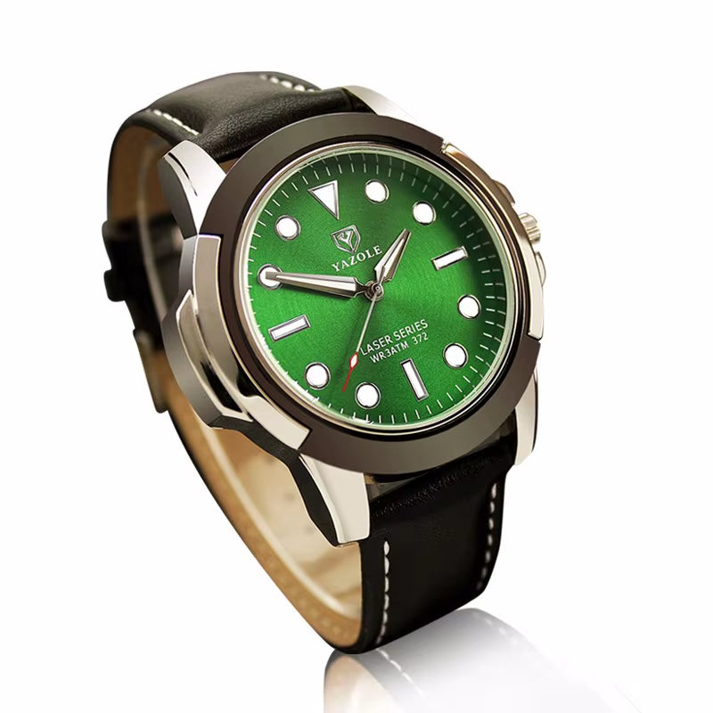 YAZOLE D 372 Luxury Mens Watches Sport Style Hot Sale Factory Custom Logo Quartz Watch Classic Leather Wristwatch Wholesale