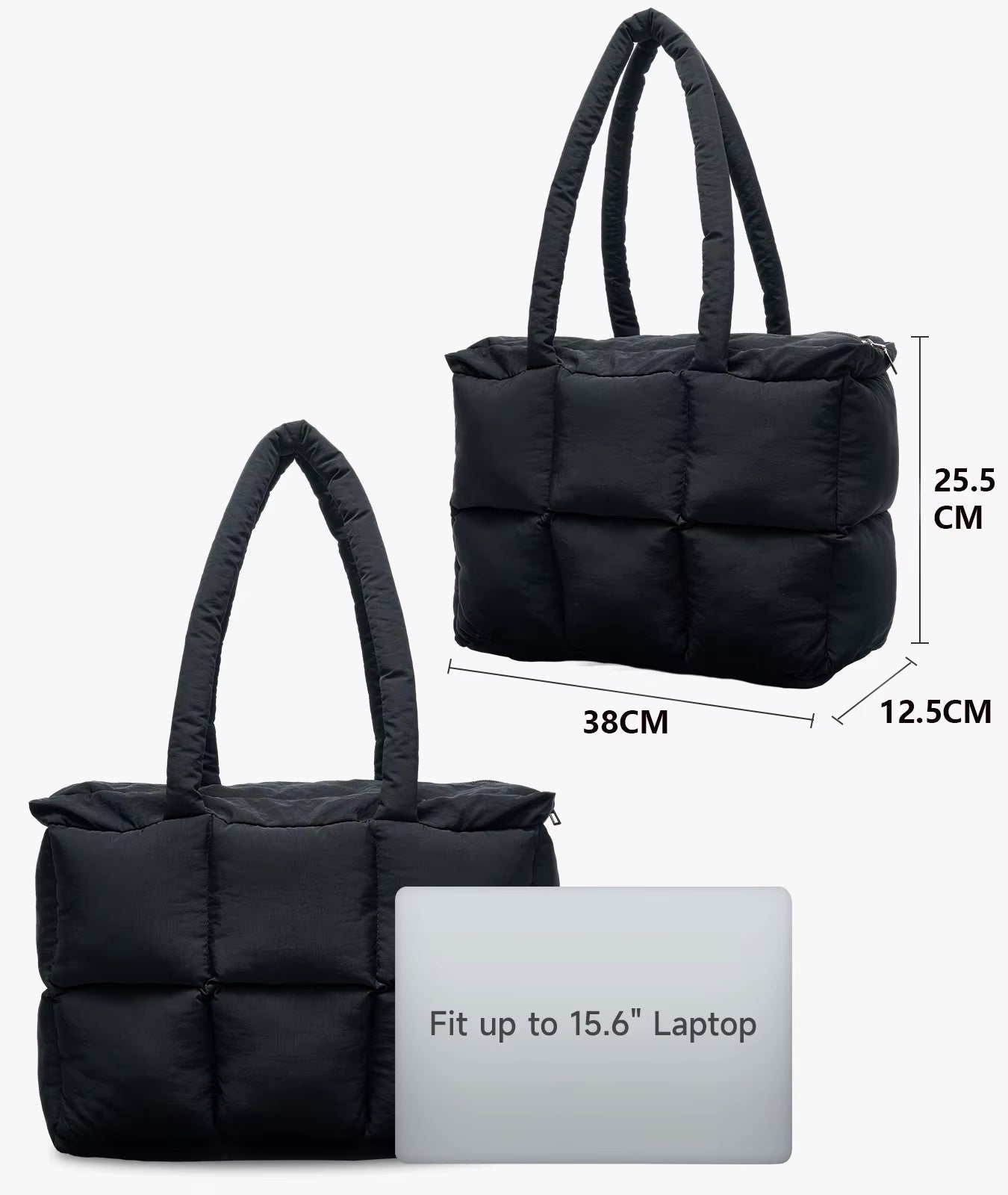 Fashion Soft Puffer Lady Shoulder Bags Winter Cotton Padded Women Quilted Sling Tote Puffer Bag