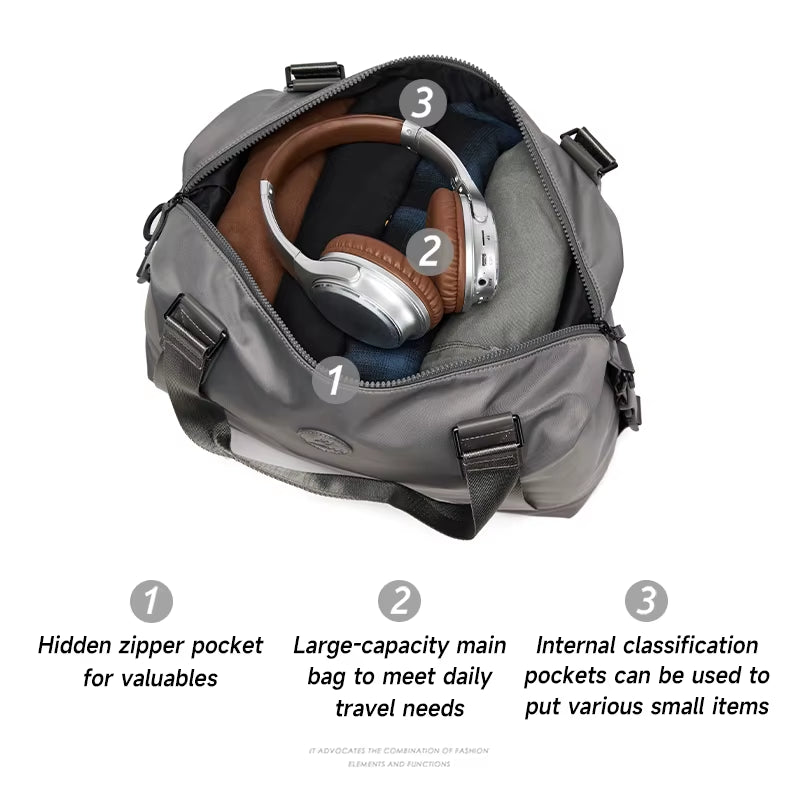 MOYYI Fashion Duffel Bag for Men Waterproof Outdoors Travel Bag Light Weight Men'S Yoga Gym Bag