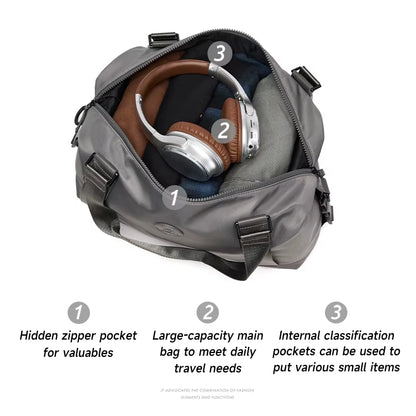 MOYYI Fashion Duffel Bag for Men Waterproof Outdoors Travel Bag Light Weight Men'S Yoga Gym Bag
