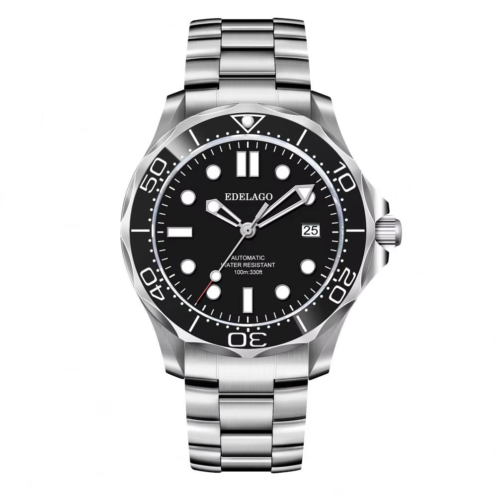 EDELAGO Kinetic Energy Series NH35/2824/8500 Luxury Ceramic Seahorse Mechanical Diving Watch Fashion Sports Men'S ROLE Watch
