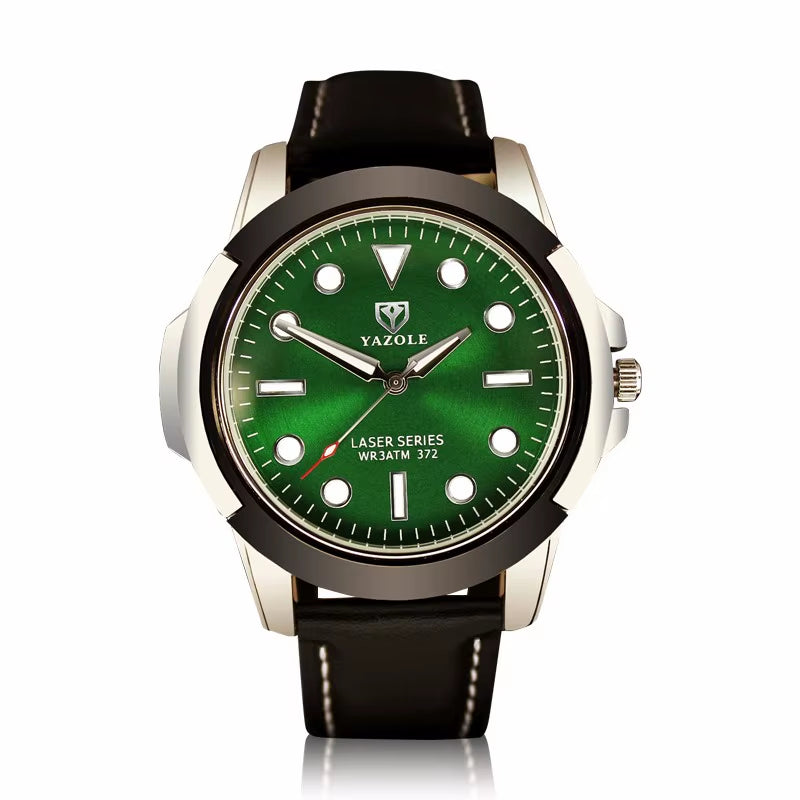 YAZOLE D 372 Luxury Mens Watches Sport Style Hot Sale Factory Custom Logo Quartz Watch Classic Leather Wristwatch Wholesale