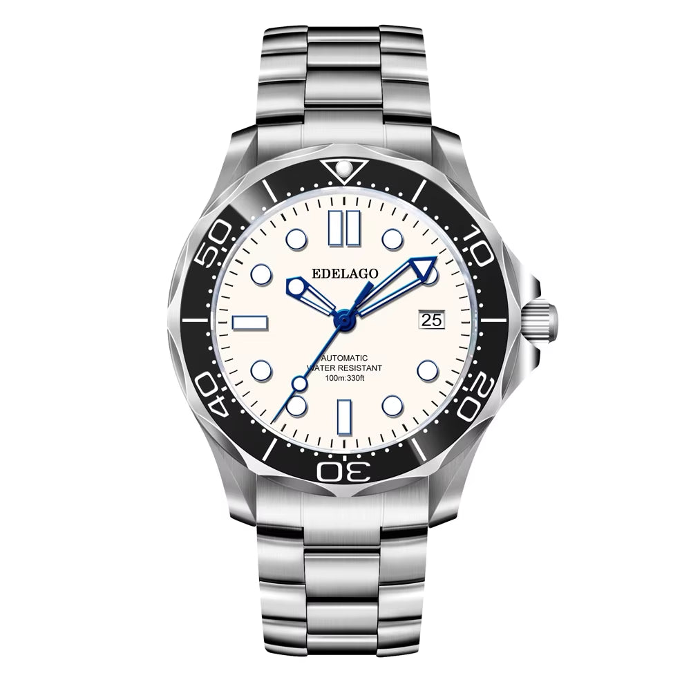 EDELAGO Kinetic Energy Series NH35/2824/8500 Luxury Ceramic Seahorse Mechanical Diving Watch Fashion Sports Men'S ROLE Watch