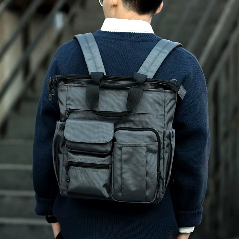 MOYYI 15.6-Inch Laptop Backpack Bags for Men Shoulder Messenger Backpack Bags