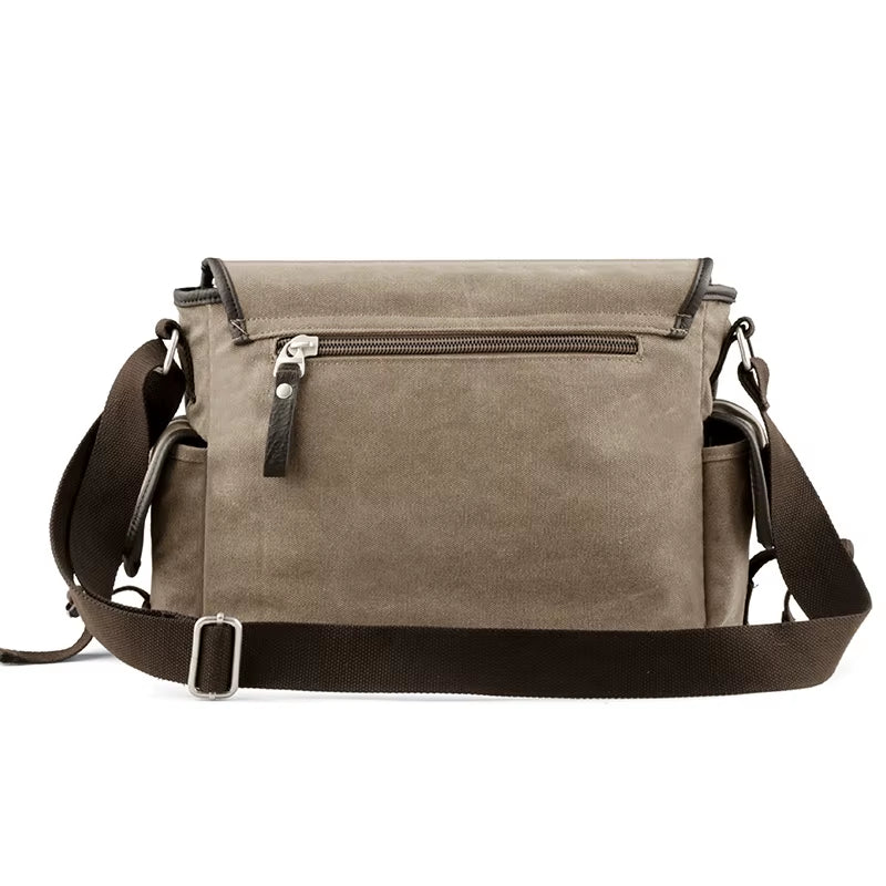 Wholesale Large Capacity Canvas Messenger Bags Unisex Laptop Shoulder Bags for Men Vintage Briefcase