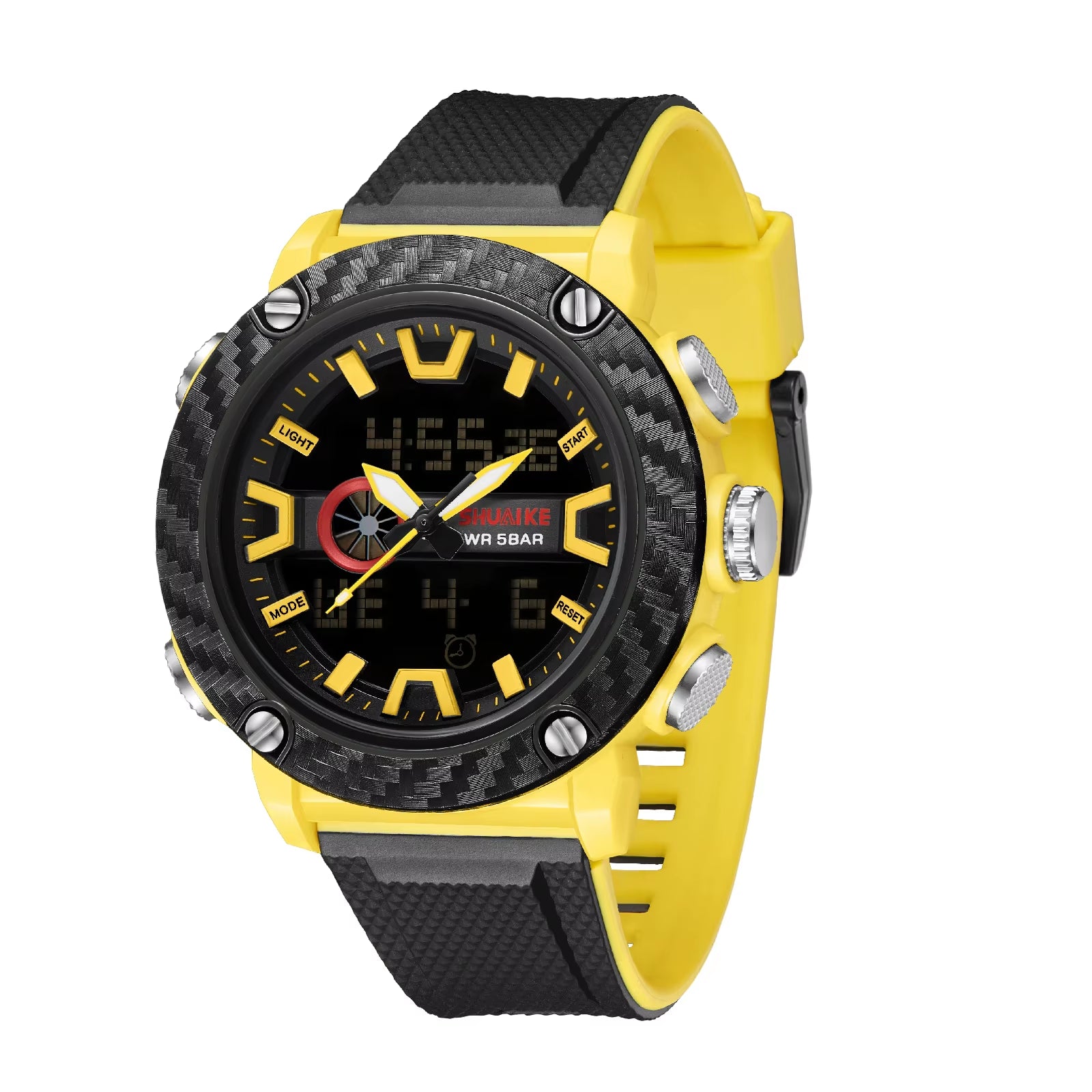 SHIYUNME D 1027 Men Wrist Watch Silicon Bands Plastic Case Waterproof Fashion Watches Colorful Relojes Sport Digital Watches