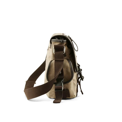 Wholesale Large Capacity Canvas Messenger Bags Unisex Laptop Shoulder Bags for Men Vintage Briefcase