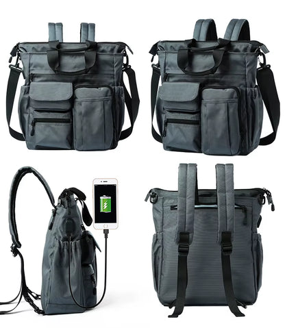 MOYYI 15.6-Inch Laptop Backpack Bags for Men Shoulder Messenger Backpack Bags