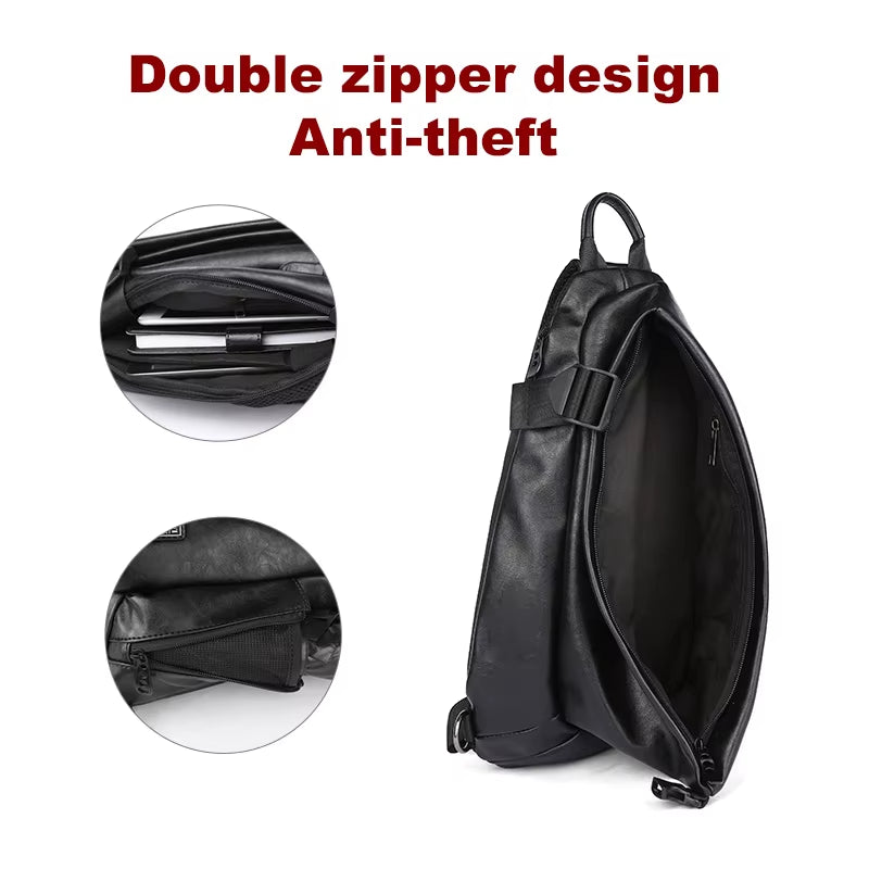 Men'S Chest Backpack for Men'S Single Strap Backpack Sling Bag Chest Shoulder Sport Travel Crossbody Bag