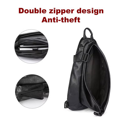 Men'S Chest Backpack for Men'S Single Strap Backpack Sling Bag Chest Shoulder Sport Travel Crossbody Bag