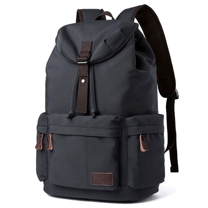 MOYYI Men'S Backpack Oxford Causal Knapsack Laptop Backpack for Men Unisex Waterproof School Travel Bag with Trolley Sleeve
