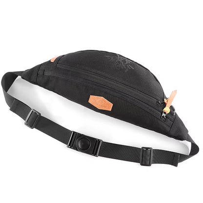 Waterproof Crossbody Shoulder Bag Leather Waist Bag Rinoneras Sacs Banane Women Mens Water Proof Polyester Waist Bag Big Zipper